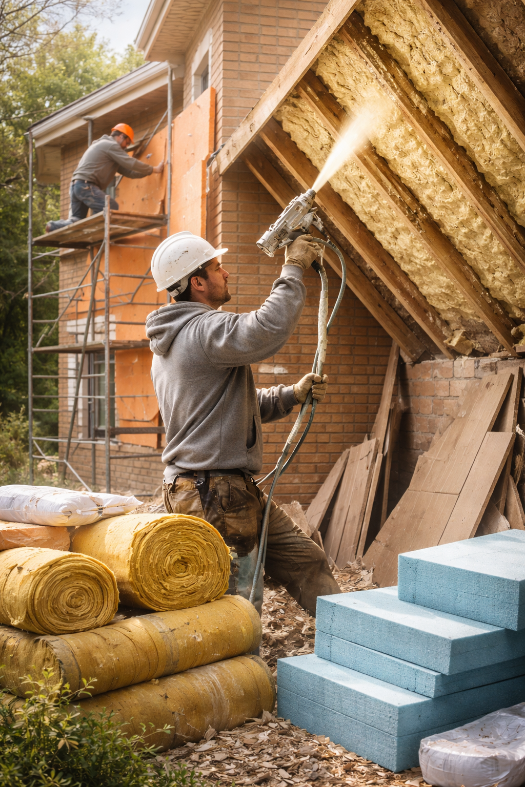 Утепление домов в отрадном под ключ от 4565 руб/м2 | Профессионально — ТепломастерТрд